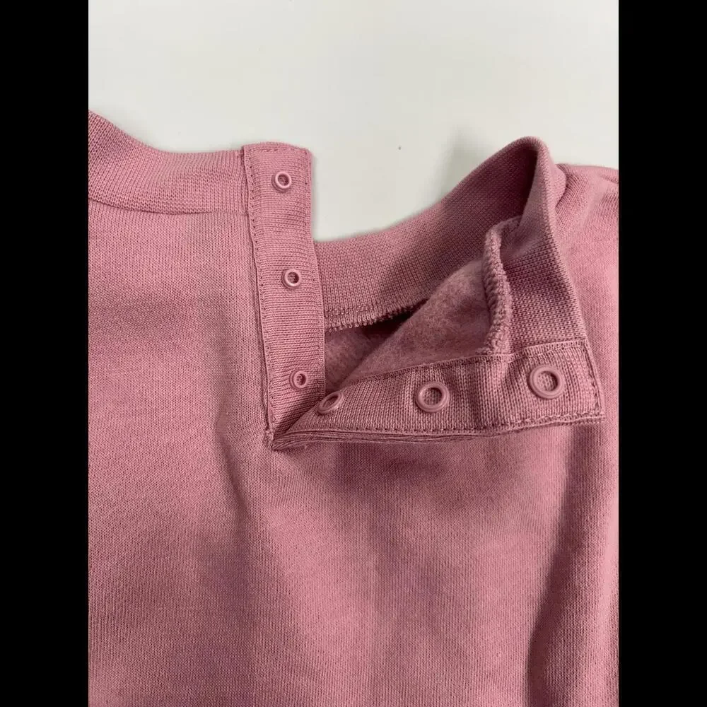 Nike Girls' Glitter Logo Pink Sweatshirt